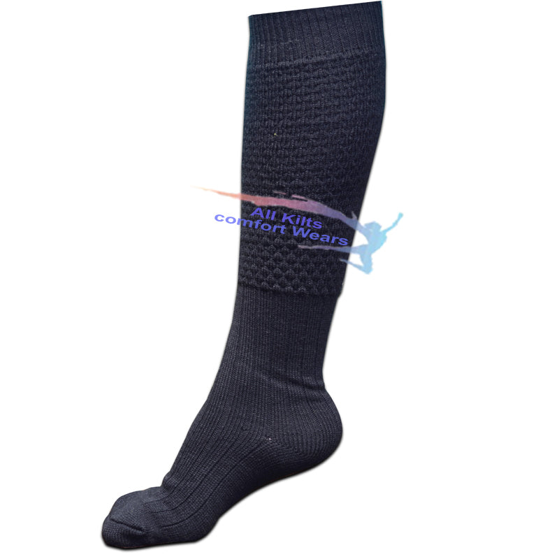 Mens New Bubling Scottish Highland Wear Long 65% Wool Kilt Hose Socks