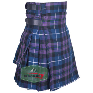 Pride Of Scotland Tartan Leather Straps Utility Kilts
