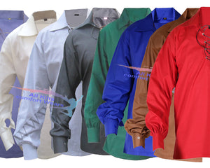 Men's Scottish Jacobite Ghillie Kilt Shirt Small To 5XL (Fast USA Seller)