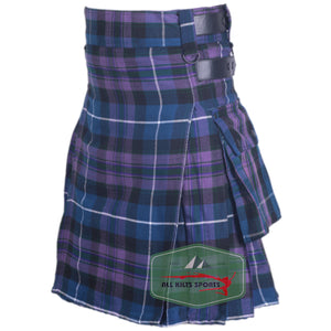 Pride Of Scotland Tartan Leather Straps Utility Kilts