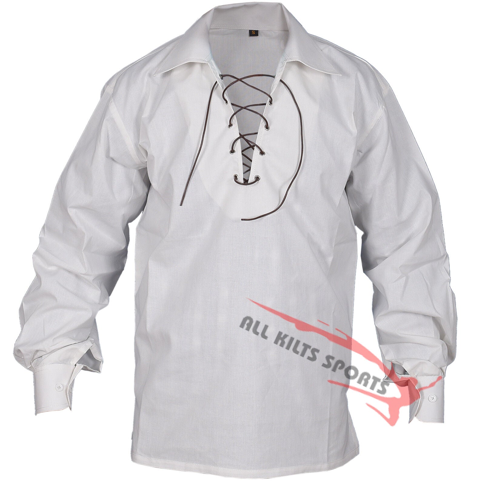 Men's Scottish Jacobite Ghillie Kilt Shirt Small To 5XL (Fast USA Seller)