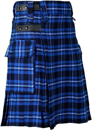 American Patriot Tartan Leather Straps Utility Kilts