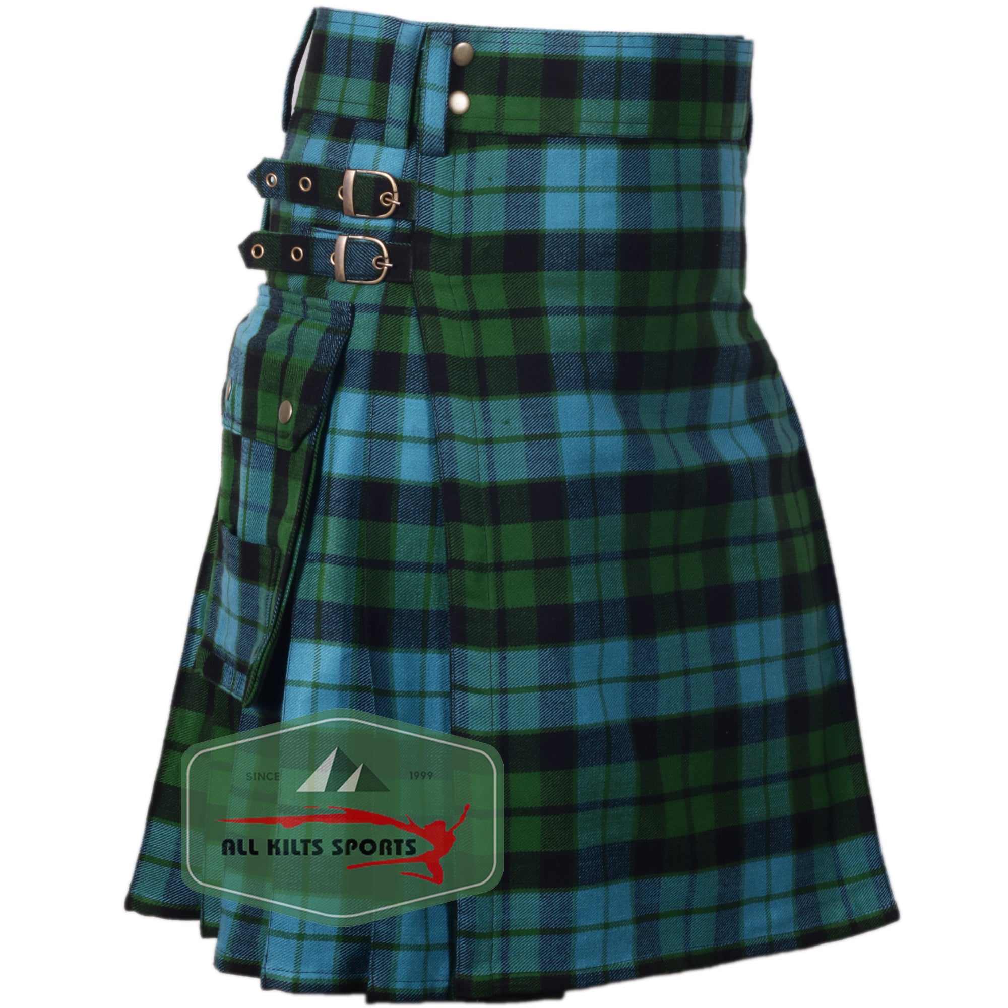 Mackay Ancient Premium Tartan Utility Kilt – Durable 16oz Acrylic Wool, Multiple Tartans Available