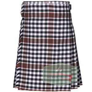 Burns Check Modern 8 And 5 Yards Kilt - ALL KILTS SPORTS