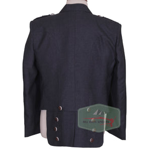 Grey Charlie Kilt Jacket and 3-Button Vest with Horn Buttons – Formal Scottish Highland Outfit