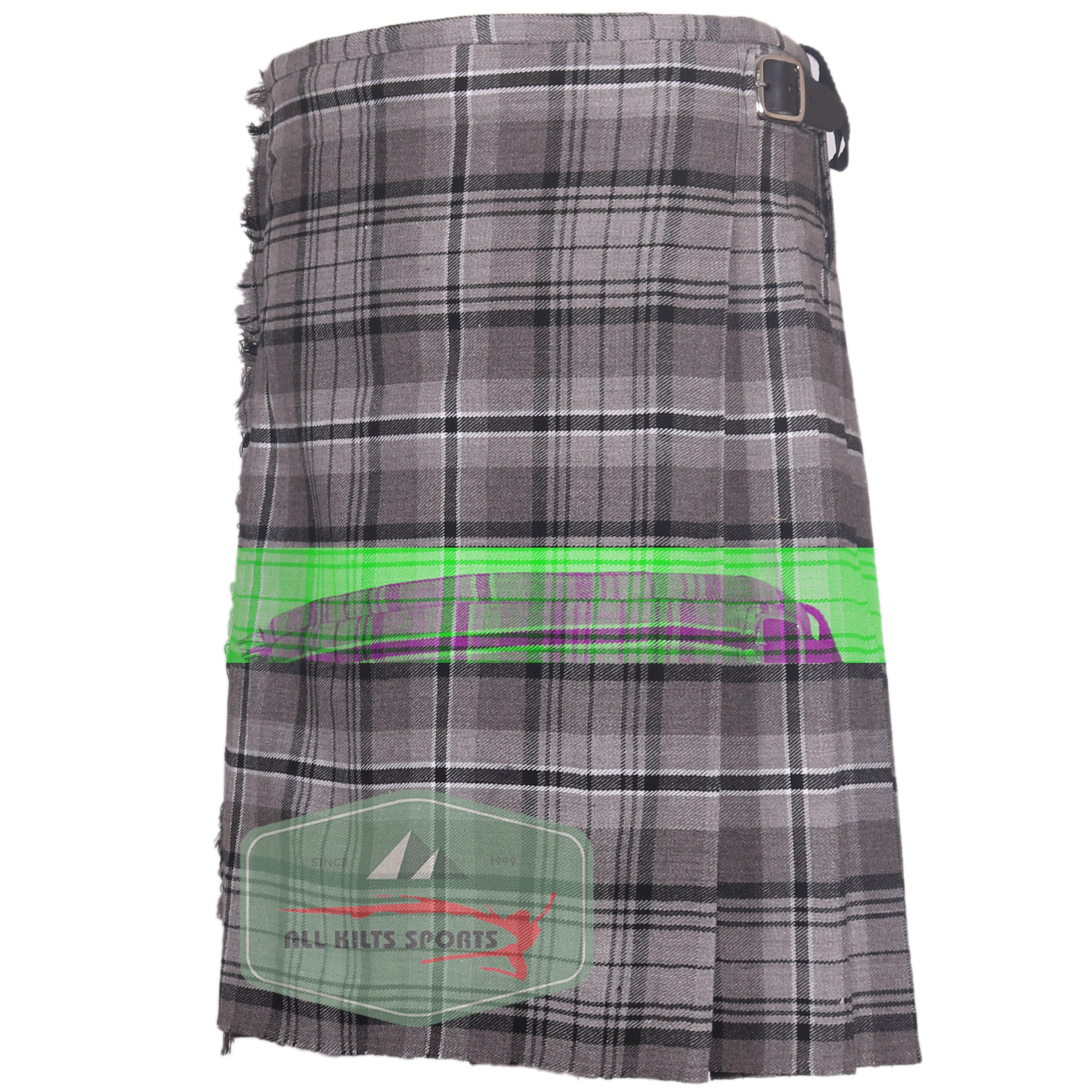 Hamilton Grey Scottish Traditional Kilts – Premium 8 and 5 Yard Options