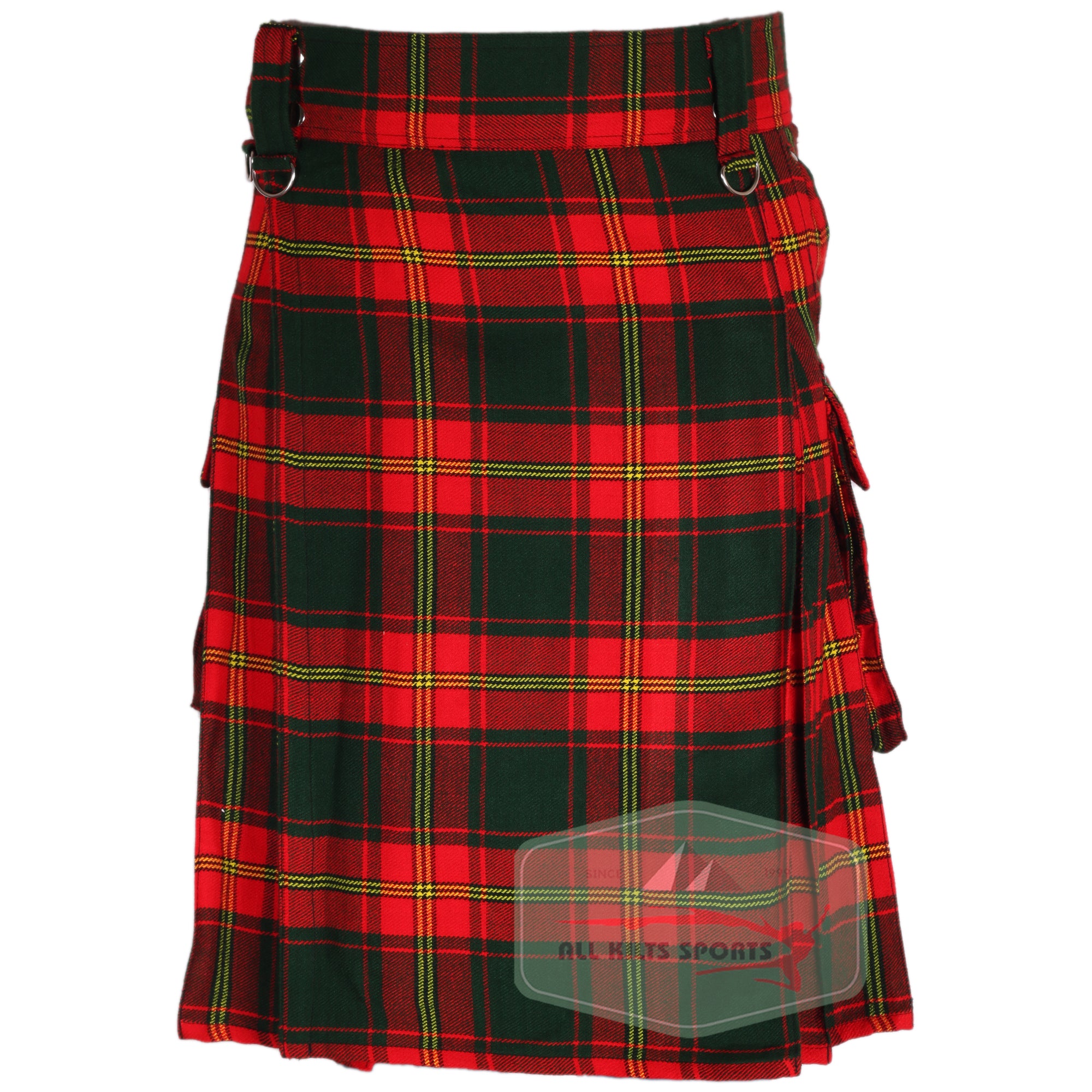 Stylish Men's Irish Ulster Tartan Kilts with Functional Pockets