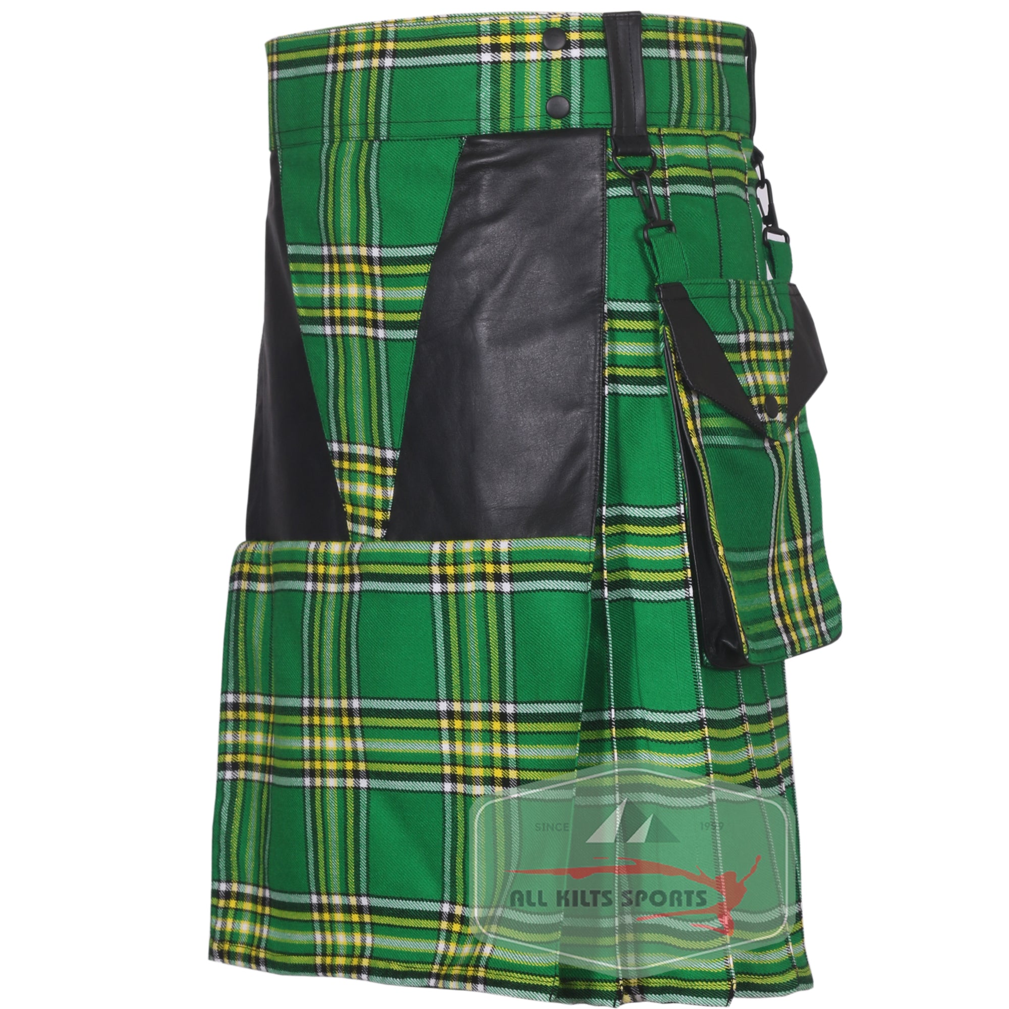 Irish Heritage 16oz Tartan Kilt with Removable Pockets in Multiple Patterns