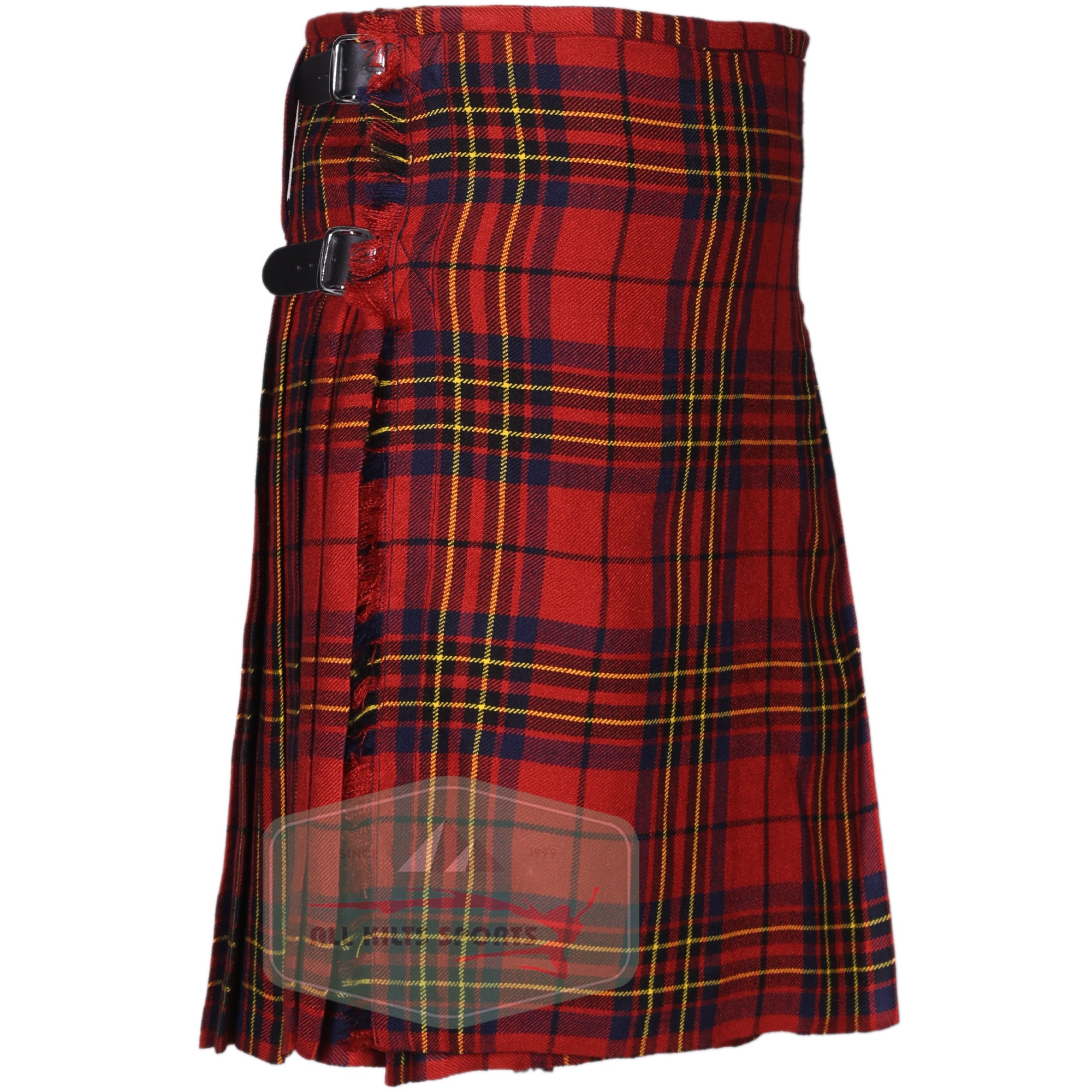 Leslie Red Ancient Scottish Traditional Kilts – Premium 8 and 5 Yard Options