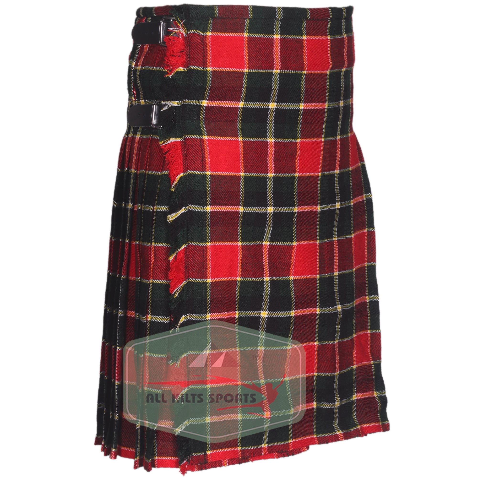 MacLachlan Old Modern Tartan Traditional 8 And 5 Yards Kilt - ALL KILTS SPORTS