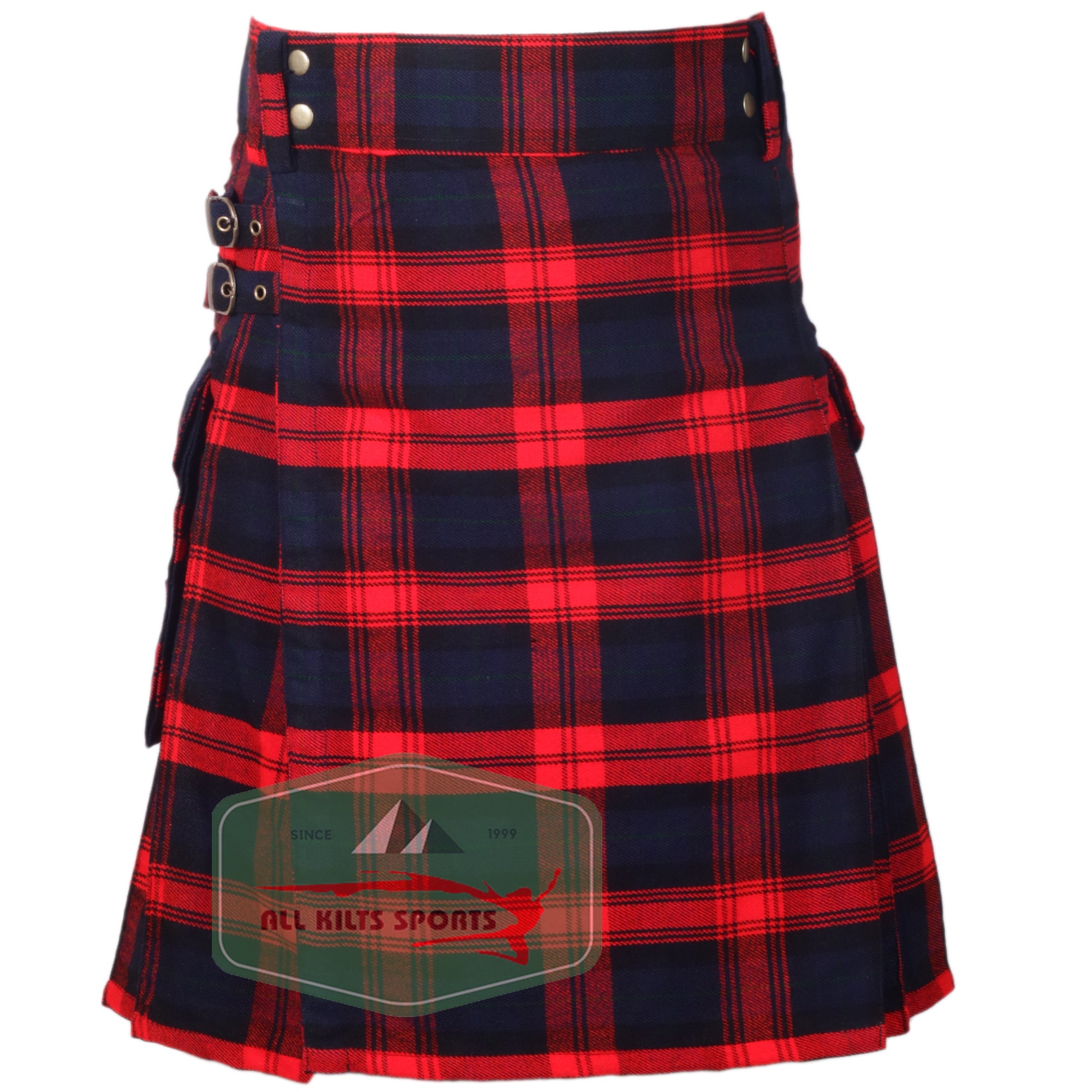 MacLachlan Premium Tartan Utility Kilt – Durable 16oz Acrylic Wool, Multiple Tartans Available