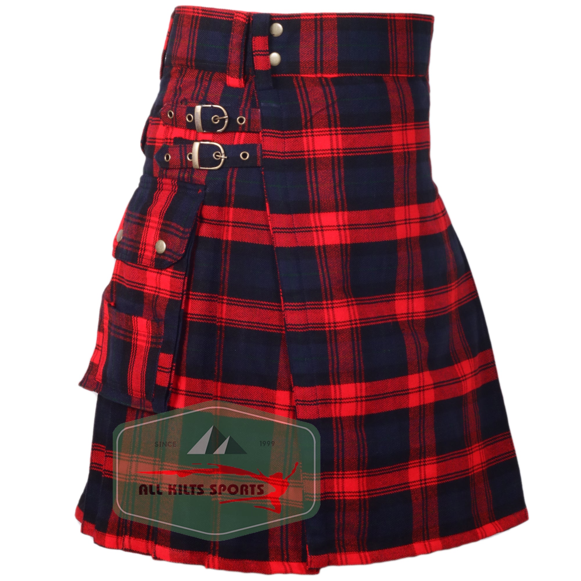 MacLachlan Premium Tartan Utility Kilt – Durable 16oz Acrylic Wool, Multiple Tartans Available