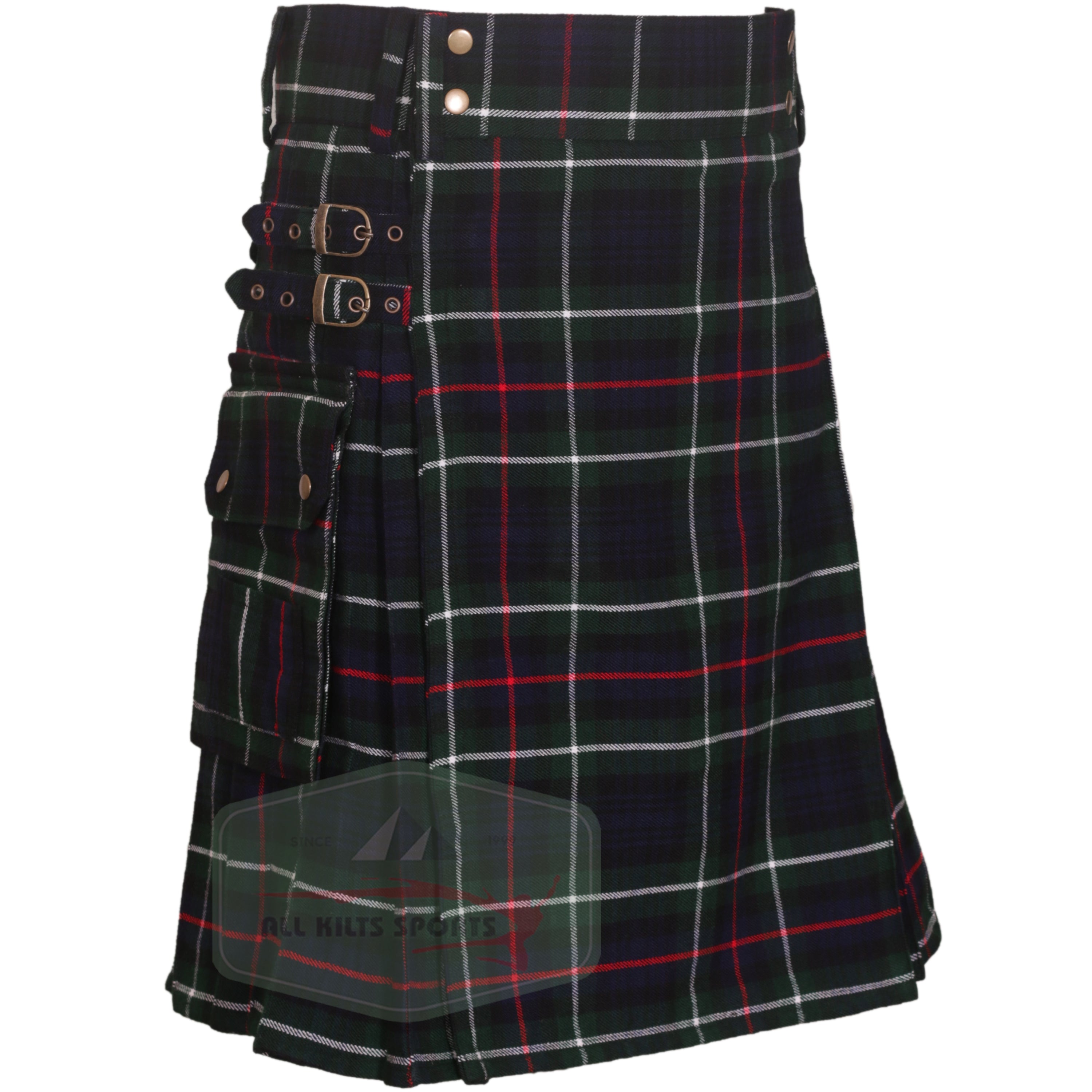 Mackenzie Premium Tartan Utility Kilt – Durable 16oz Acrylic Wool, Multiple Tartans Available