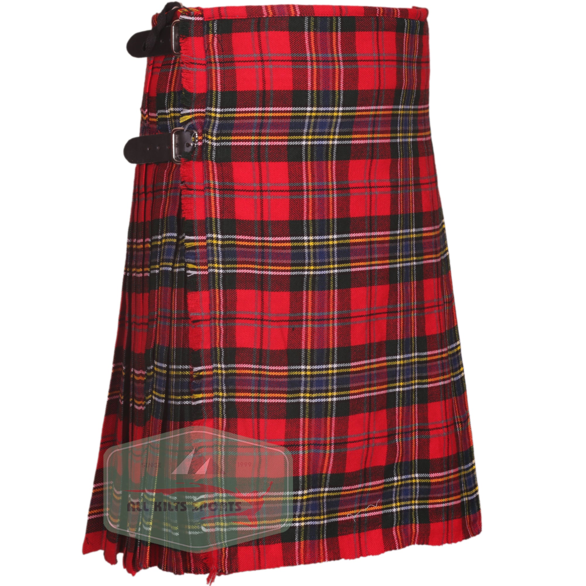 Maclean Of Duart Modern Red Scottish Traditional Kilts – Premium 8 and 5 Yard Options