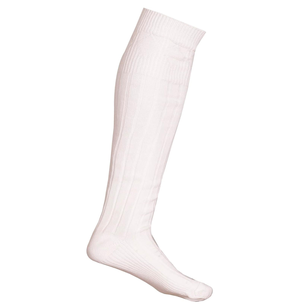 Men's Off White Kilt Hose Knee Length Socks | 65% Wool Traditional Highland Wear