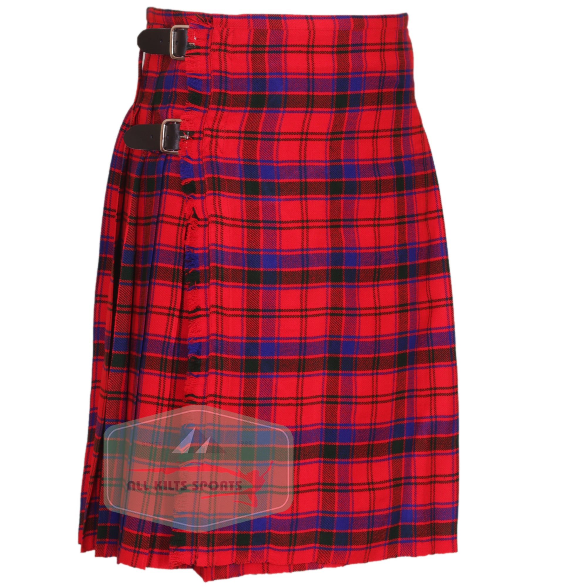 Robertson Red Tartan Scottish Traditional Kilts – Premium 8 and 5 Yard Options
