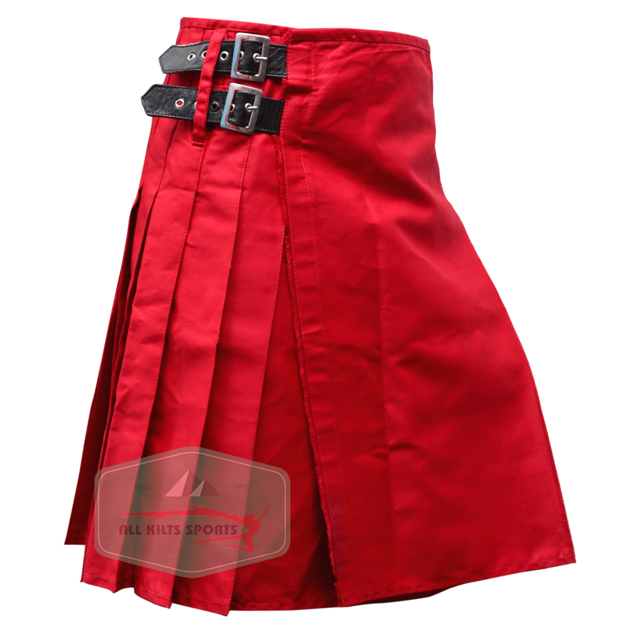 Stylish Red Tartan Utility Kilt – Made for Comfort and Durability