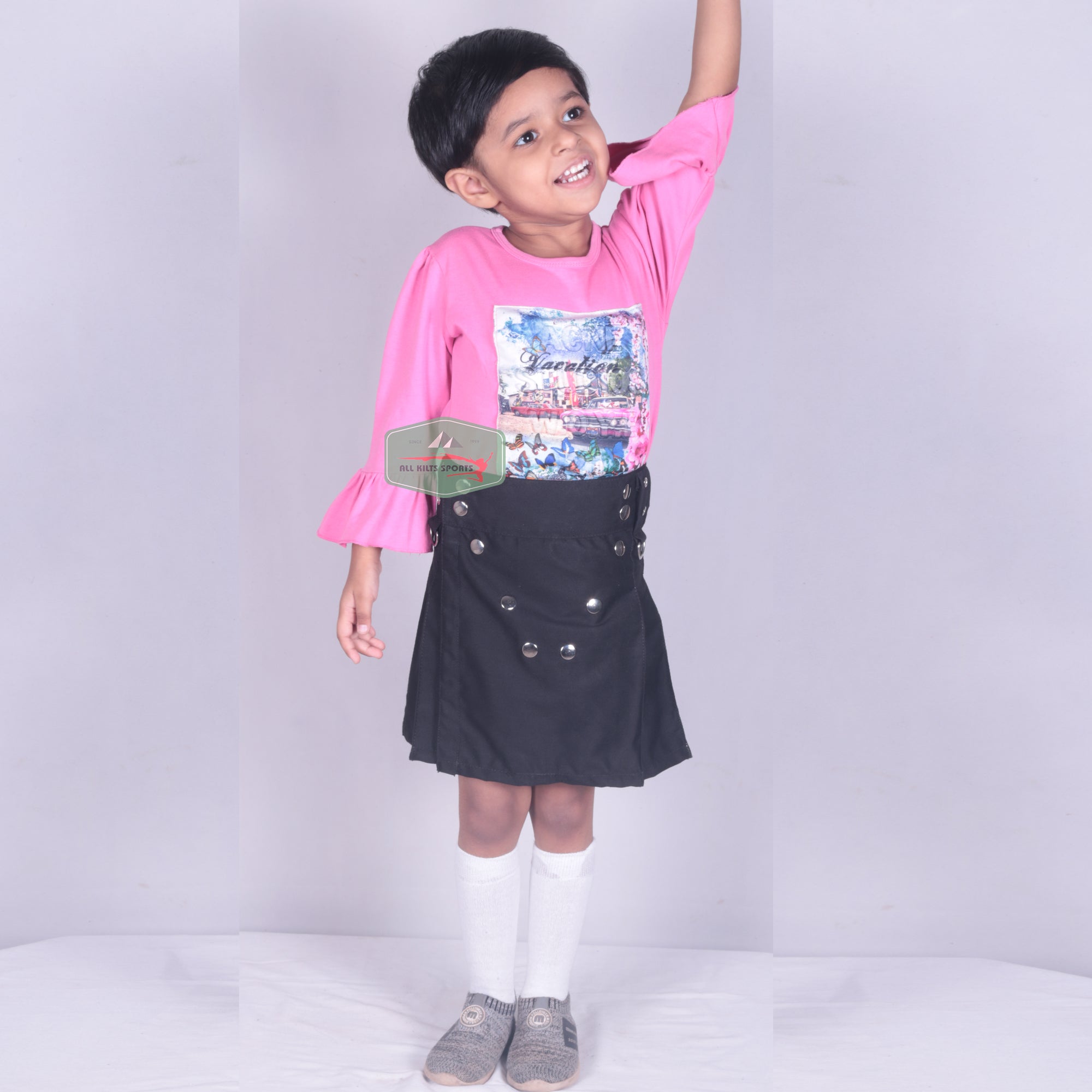 Kid's Modern Utility Kilt - 100% Heavy Drill Cotton, Available in All Sizes, Designed for Comfort and Style