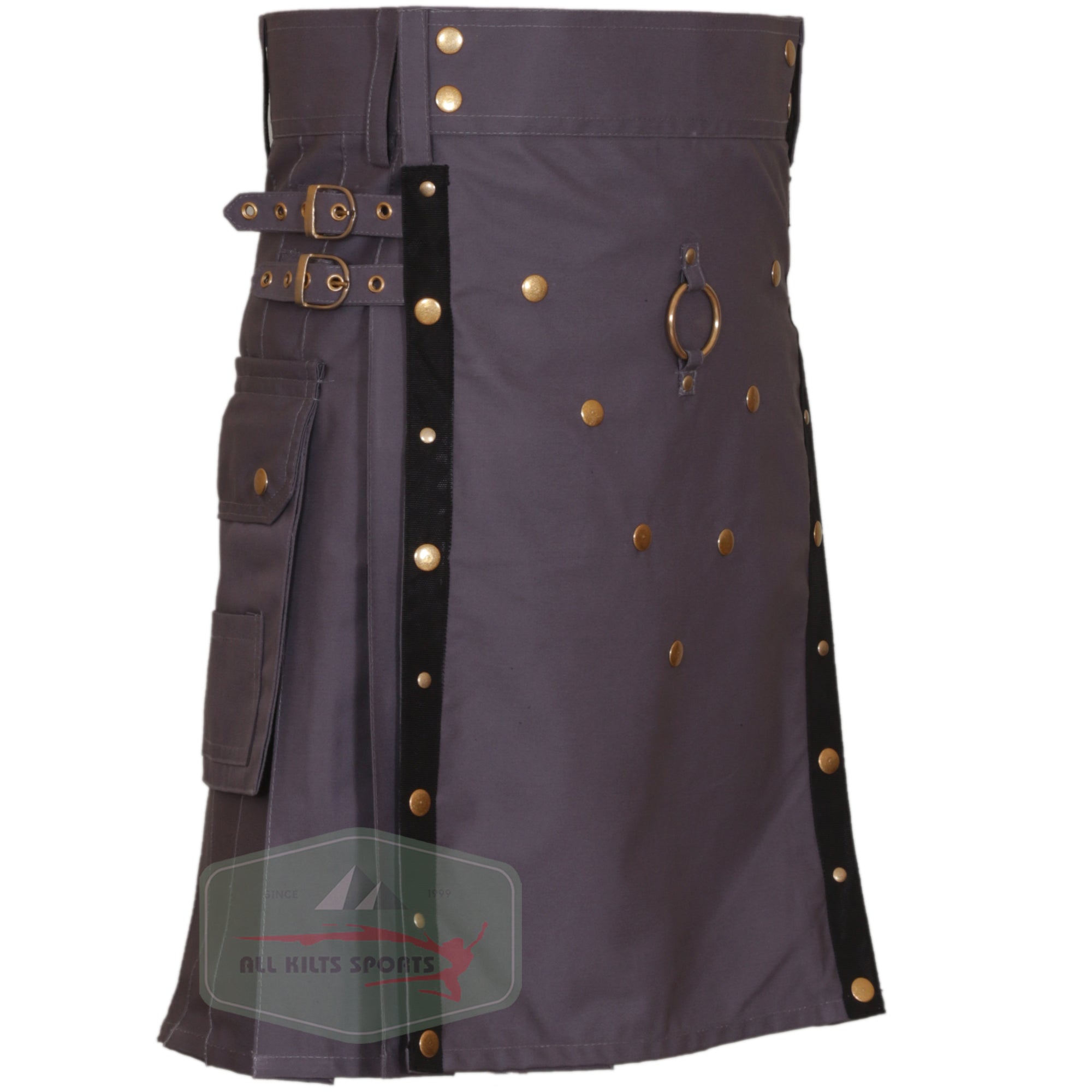Stylish Men's Scottish Grey Utility Kilt - Perfect for Any Occasion