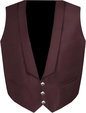 Brown Prince Charlie Jacket and 3-Button Vest crafted from 15oz finest Barathea wool