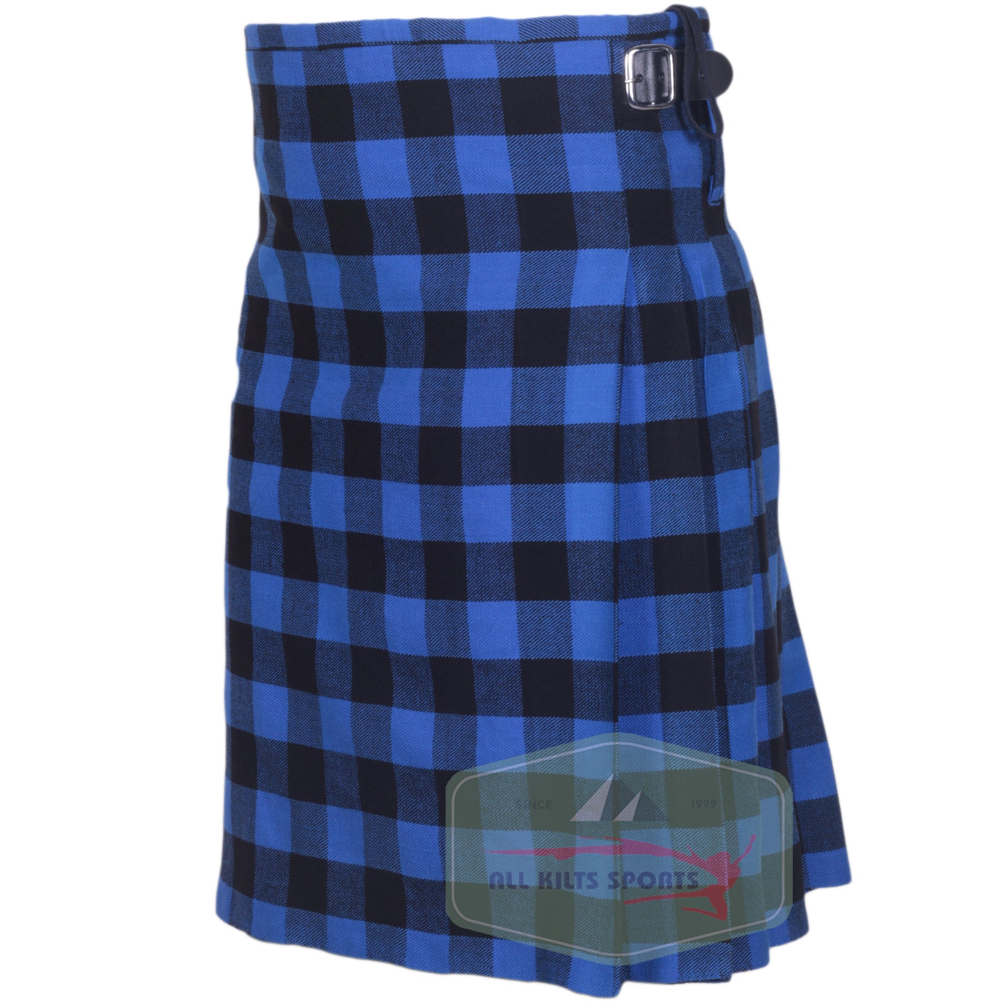 Buffalo Blue/Black Scottish Traditional Kilts – Premium 8 and 5 Yard Options