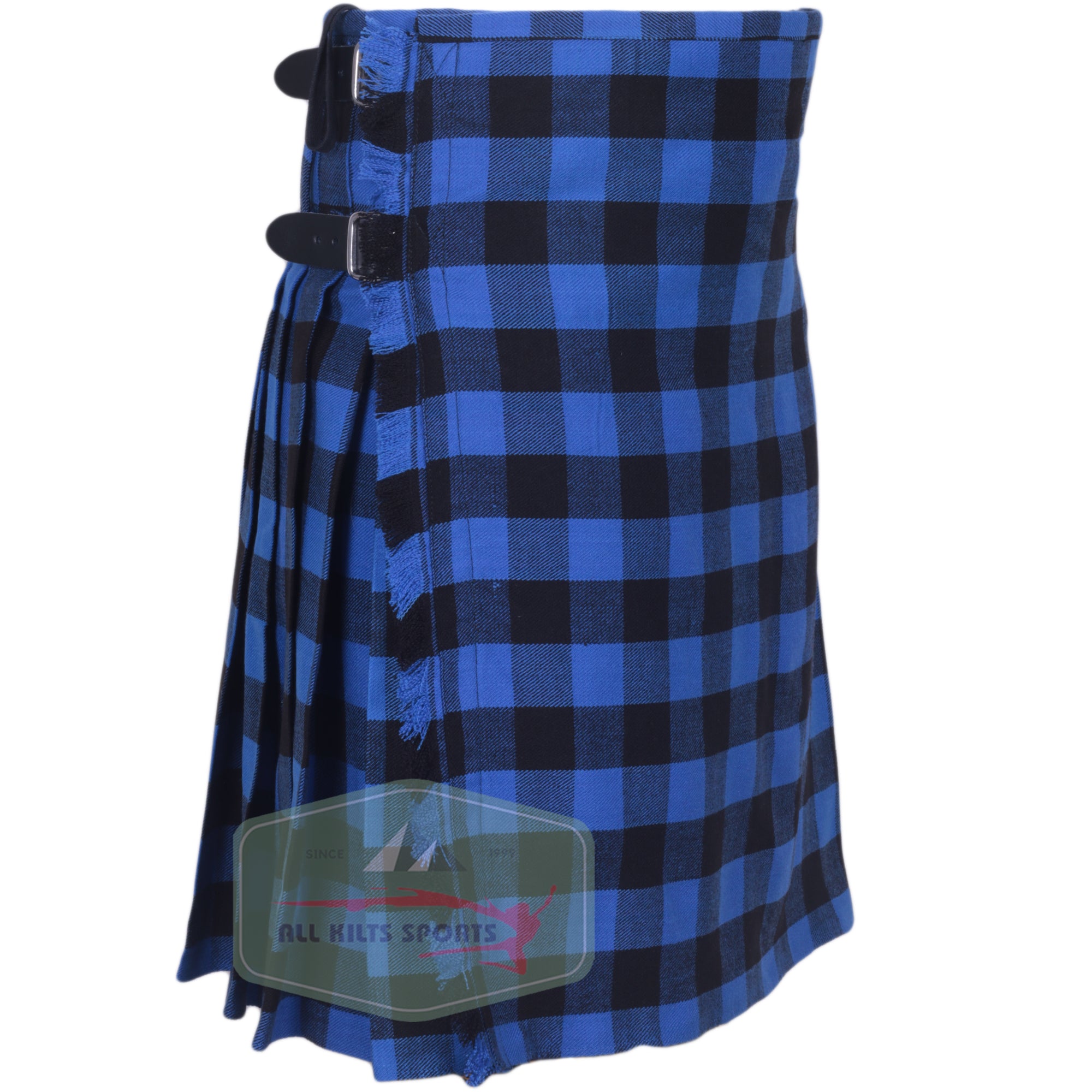 Buffalo Blue/Black Scottish Traditional Kilts – Premium 8 and 5 Yard Options