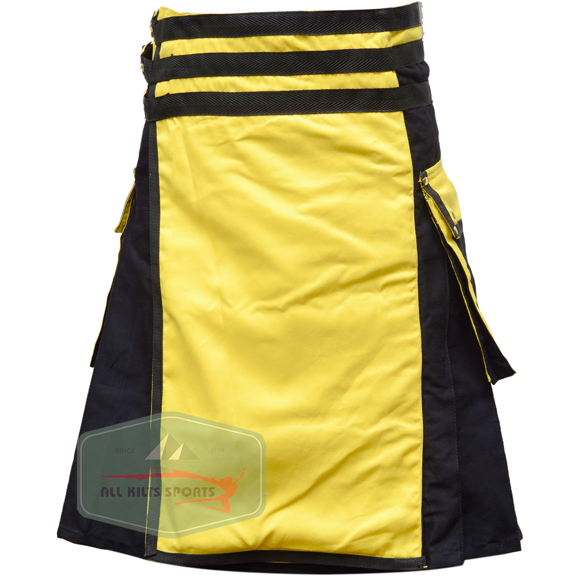 Utility Kilt Black/Yellow – Versatile Style for Every Occasion