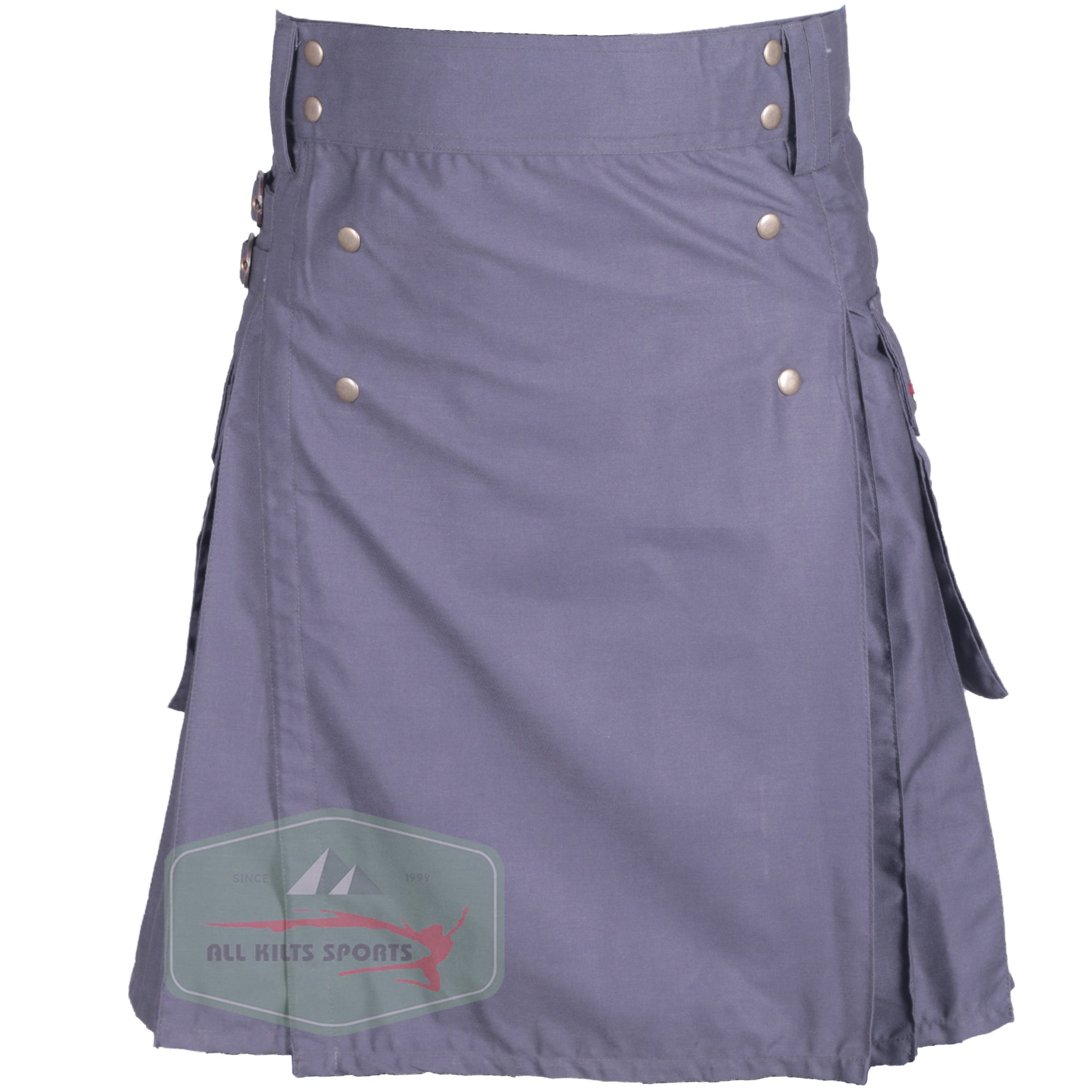 Stylish Grey Utility Kilt for Men - Perfect for Weddings