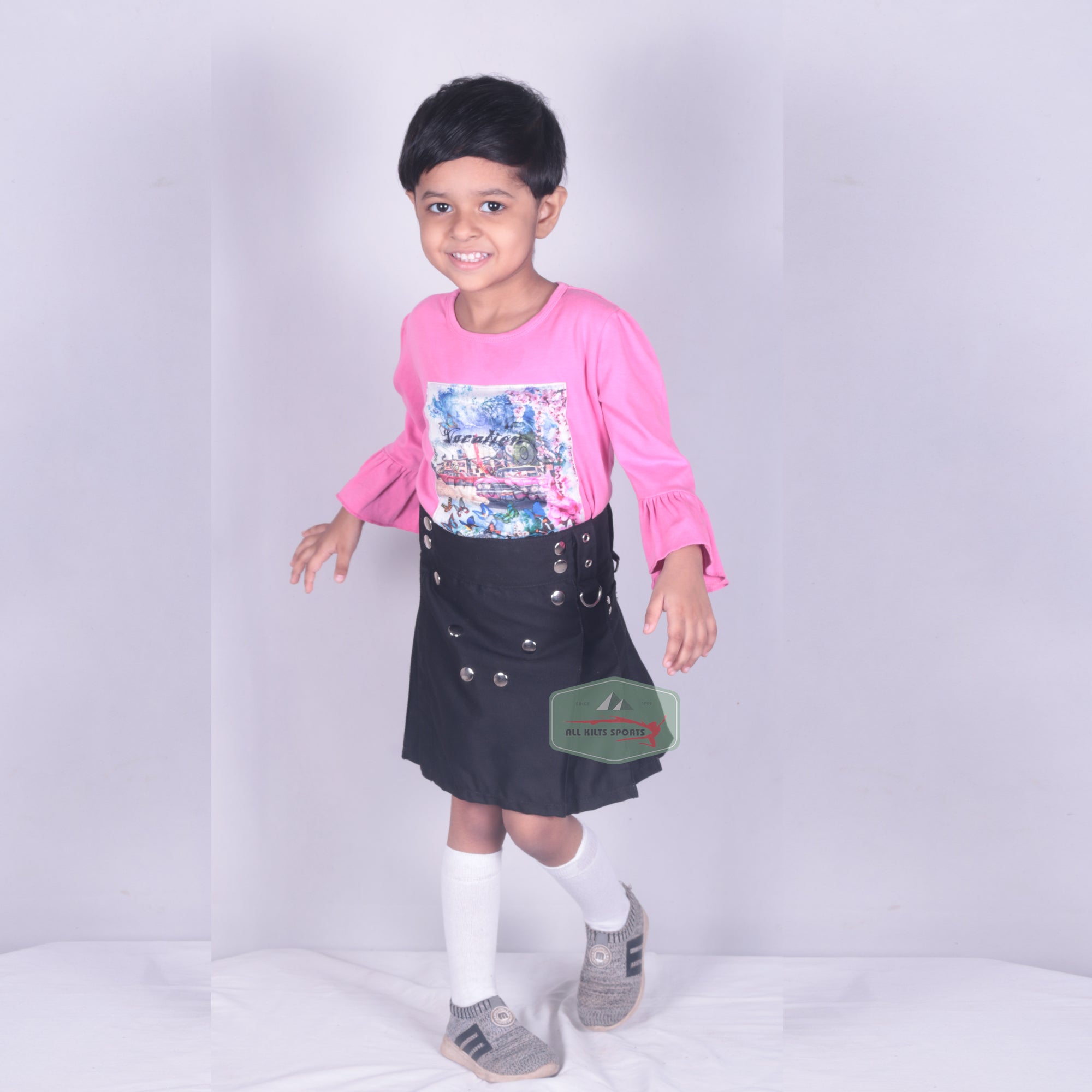 Kid's Modern Utility Kilt - 100% Heavy Drill Cotton, Available in All Sizes, Designed for Comfort and Style