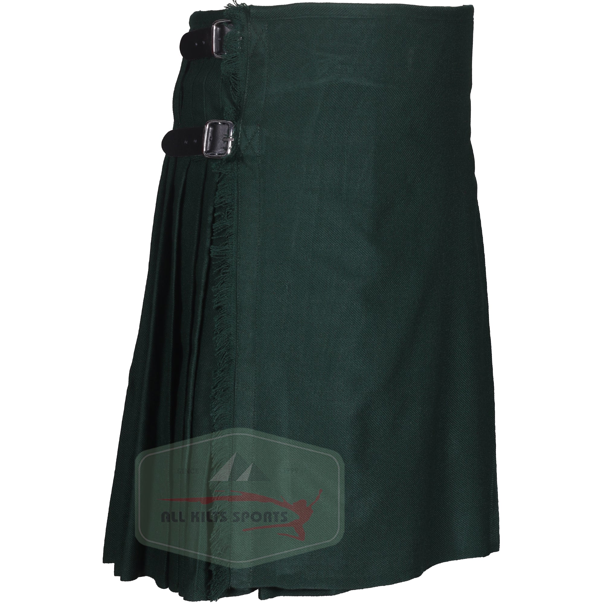 Solid Green Scottish Traditional Kilts – Premium 8 and 5 Yard Options