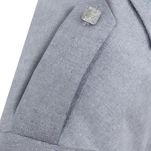 Scottish Light Grey Argyll Kilt Jacket and Vest made from 15oz Barathea wool