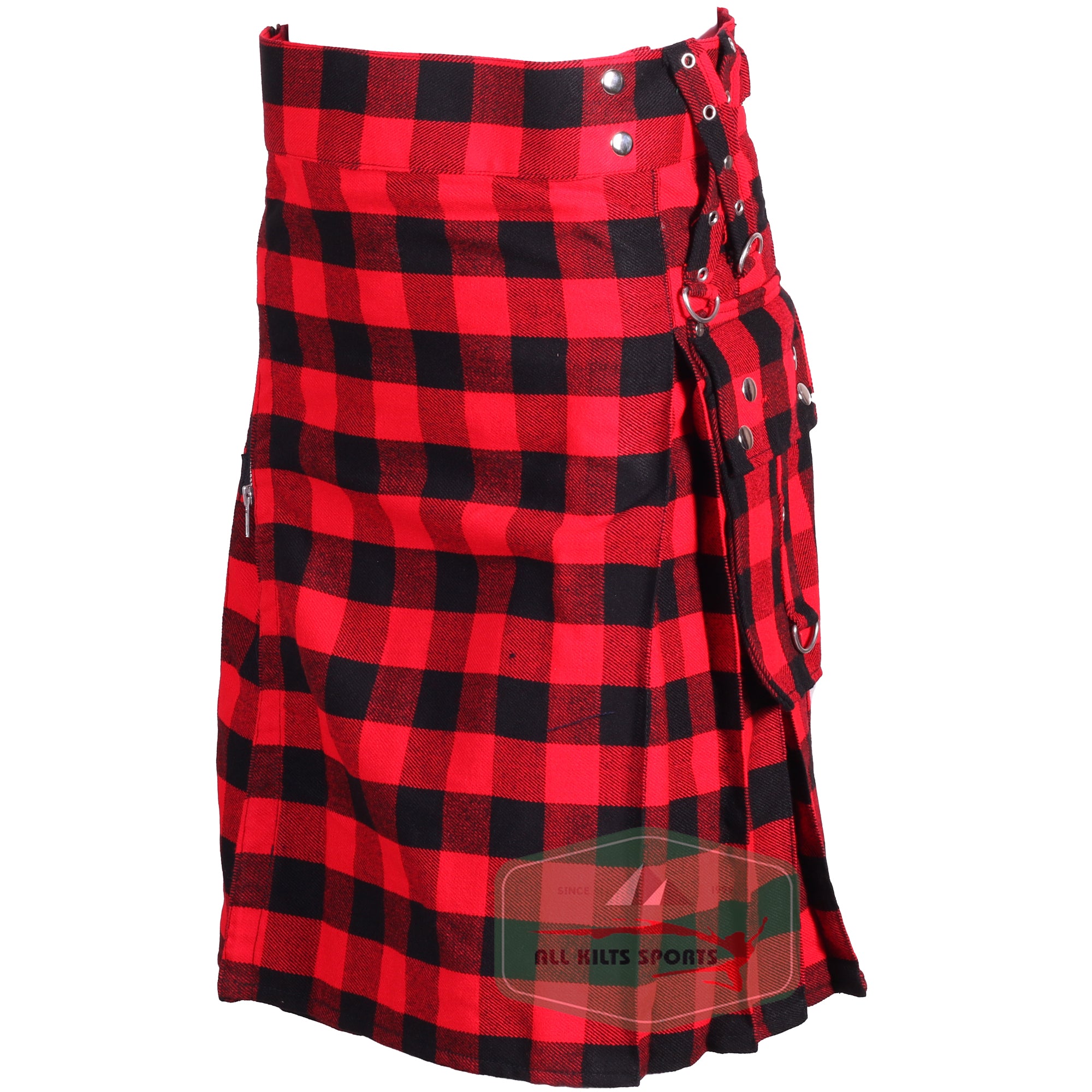 Rob Ray Tartan Gothic Zipper Utility Kilt for Men – Available in Different Tartans