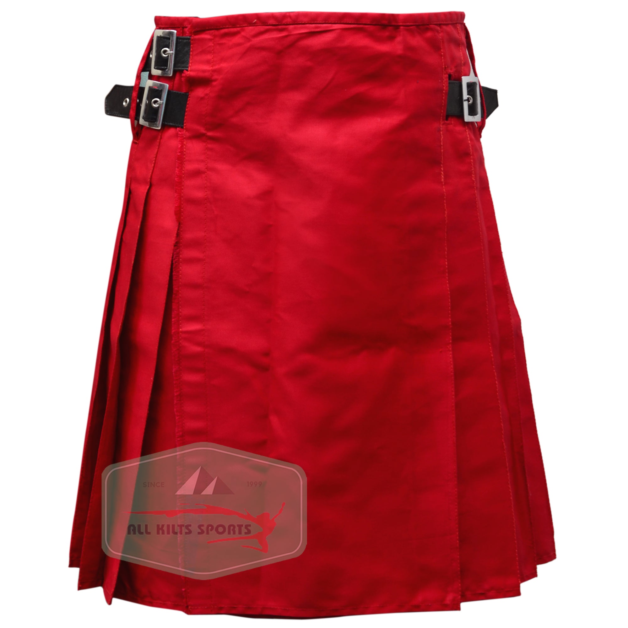 Stylish Red Tartan Utility Kilt – Made for Comfort and Durability
