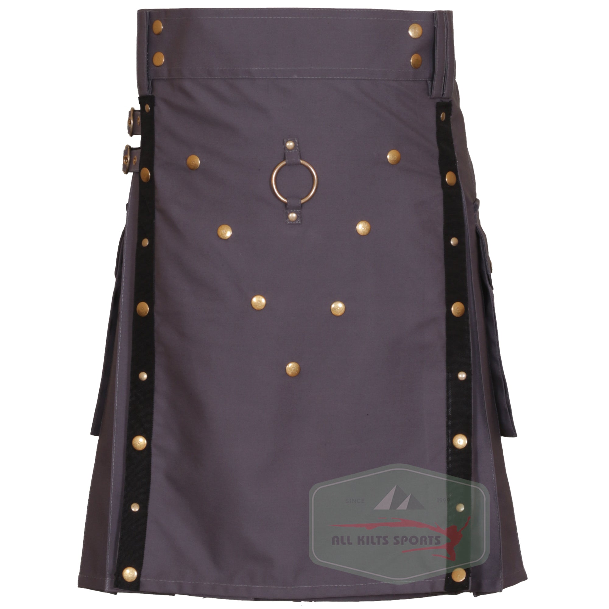 Stylish Men's Scottish Grey Utility Kilt - Perfect for Any Occasion