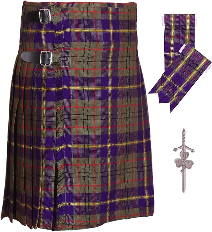 USA Buyers Only - Scottish Traditional Taylor Modern 8 Yards & 16 Oz Tartan Kilts For Men - Men's Kilt