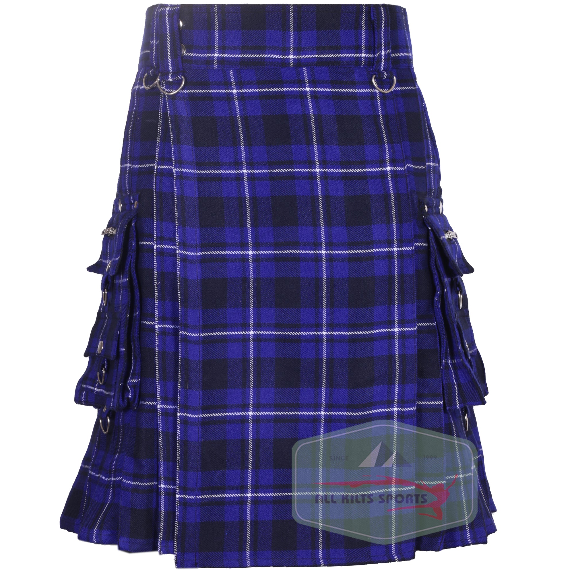 American Patriot Tartan 16oz Utility Kilt with Trendy Pockets – Available in a Variety of Tartans