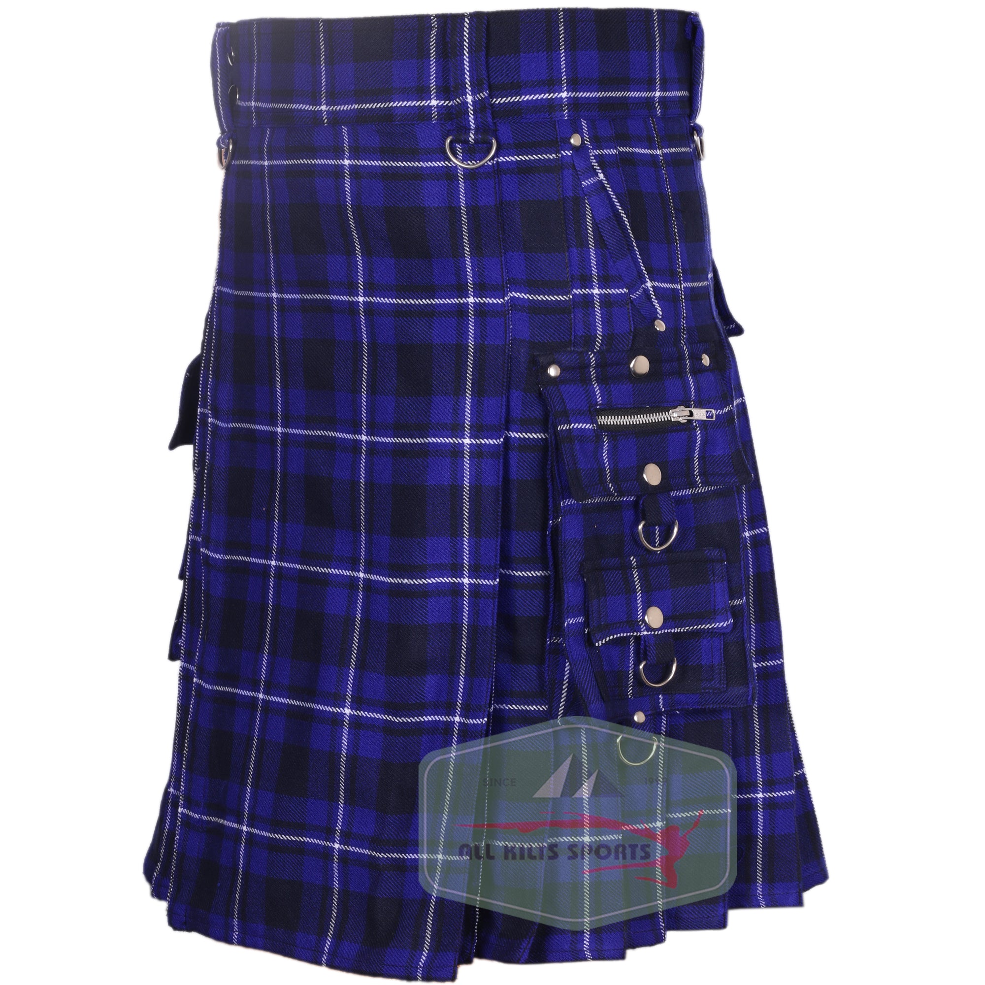 American Patriot Tartan 16oz Utility Kilt with Trendy Pockets – Available in a Variety of Tartans