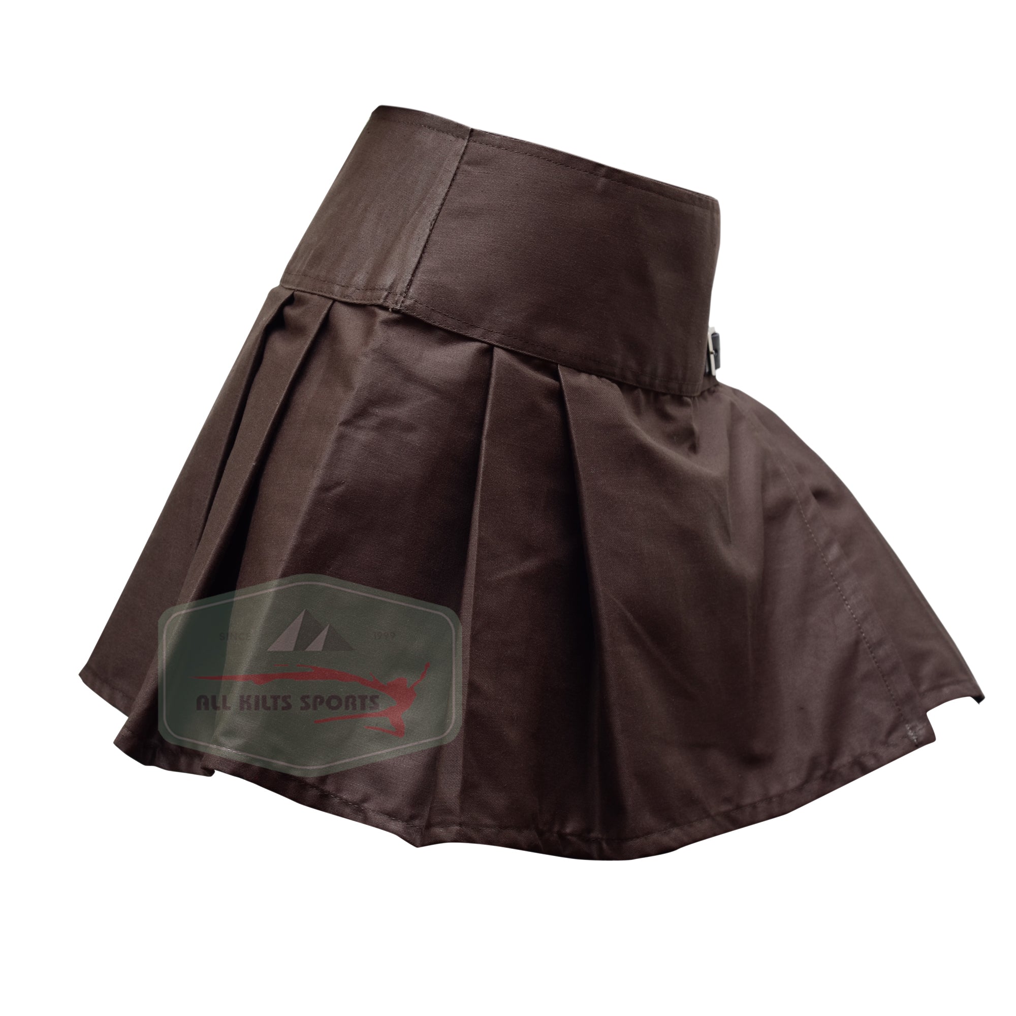 Chocolate Brown Women's Kilt/Skirt – 100% Cotton, Leather, and Tartan Options