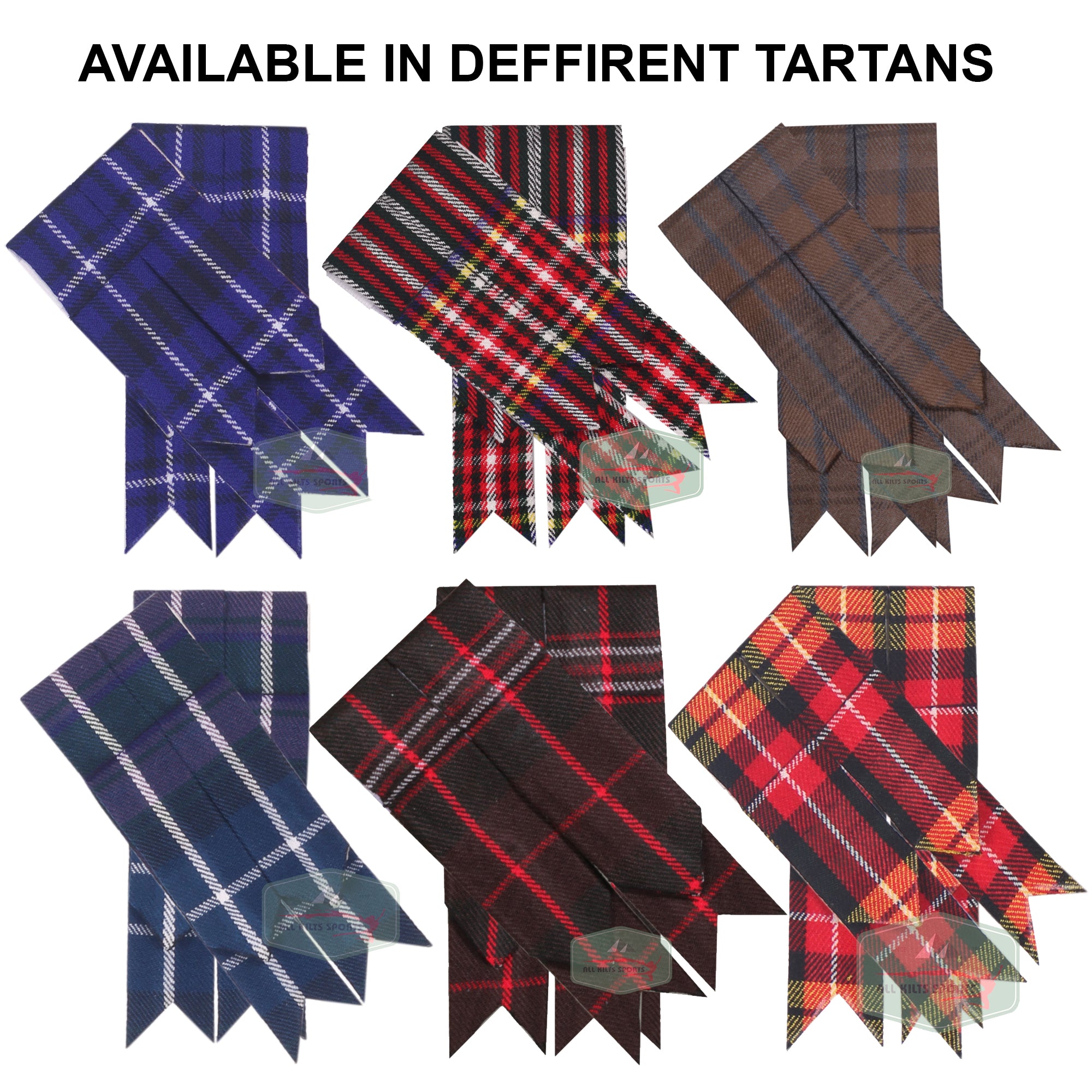 Kilt Flashes - Available in Various Tartans