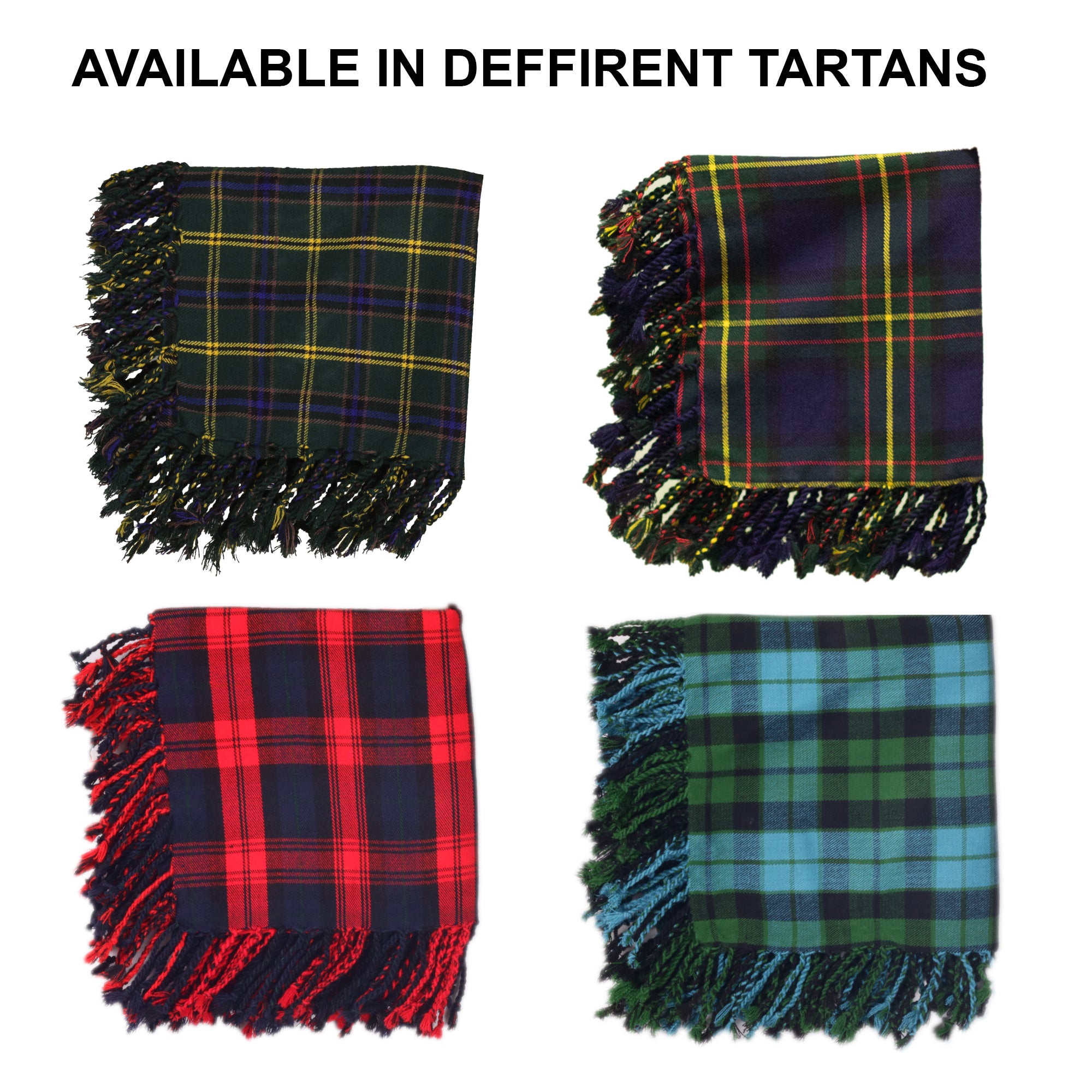 Traditional Scottish 16Oz Fly Plaid - 48" x 48"