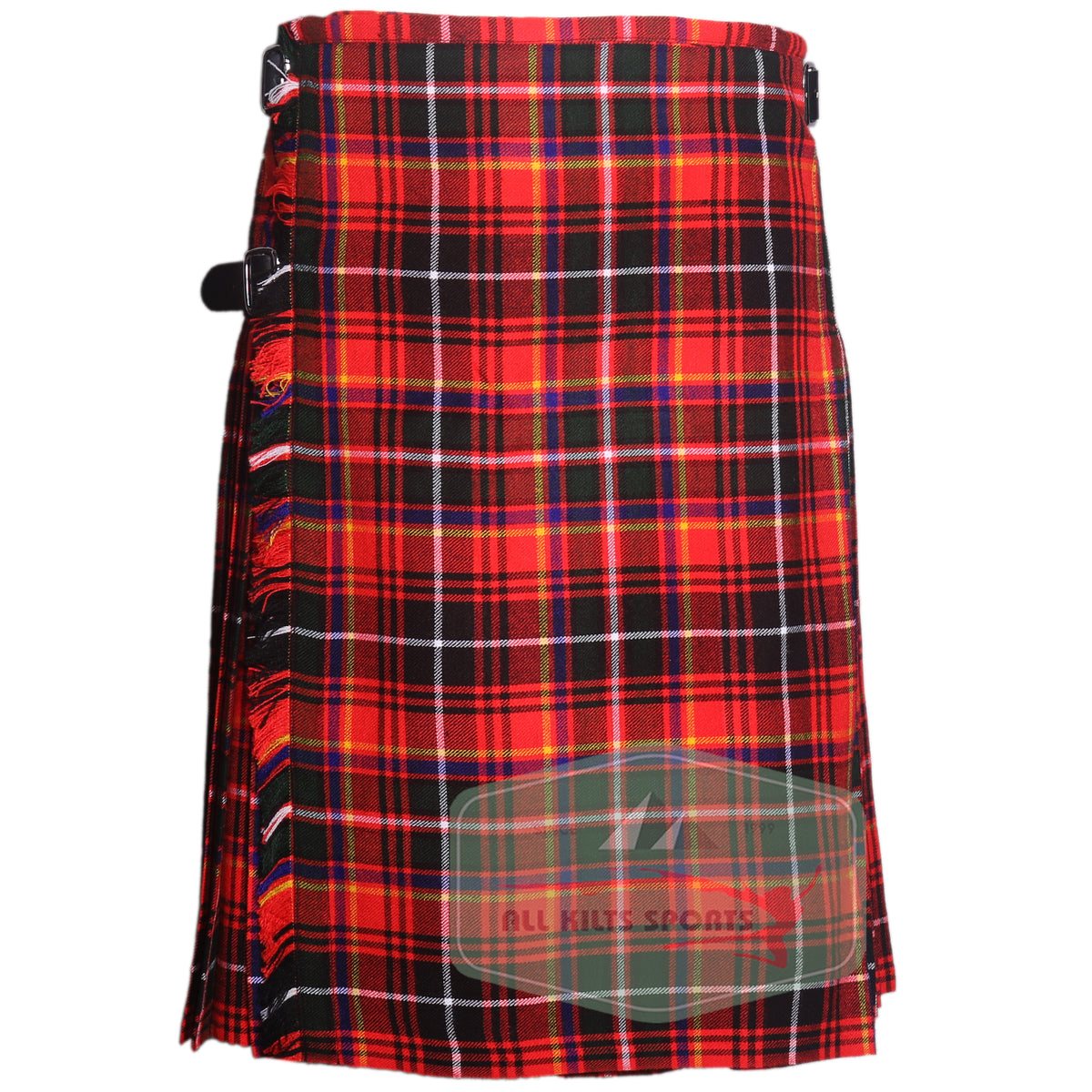 Innes Red Modern Tartan Kilt – Traditional 8 and 5 Yard Scottish Highland Kilt