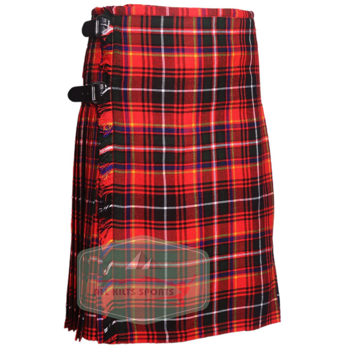 Innes Red Modern Tartan Kilt – Traditional 8 and 5 Yard Scottish Highland Kilt