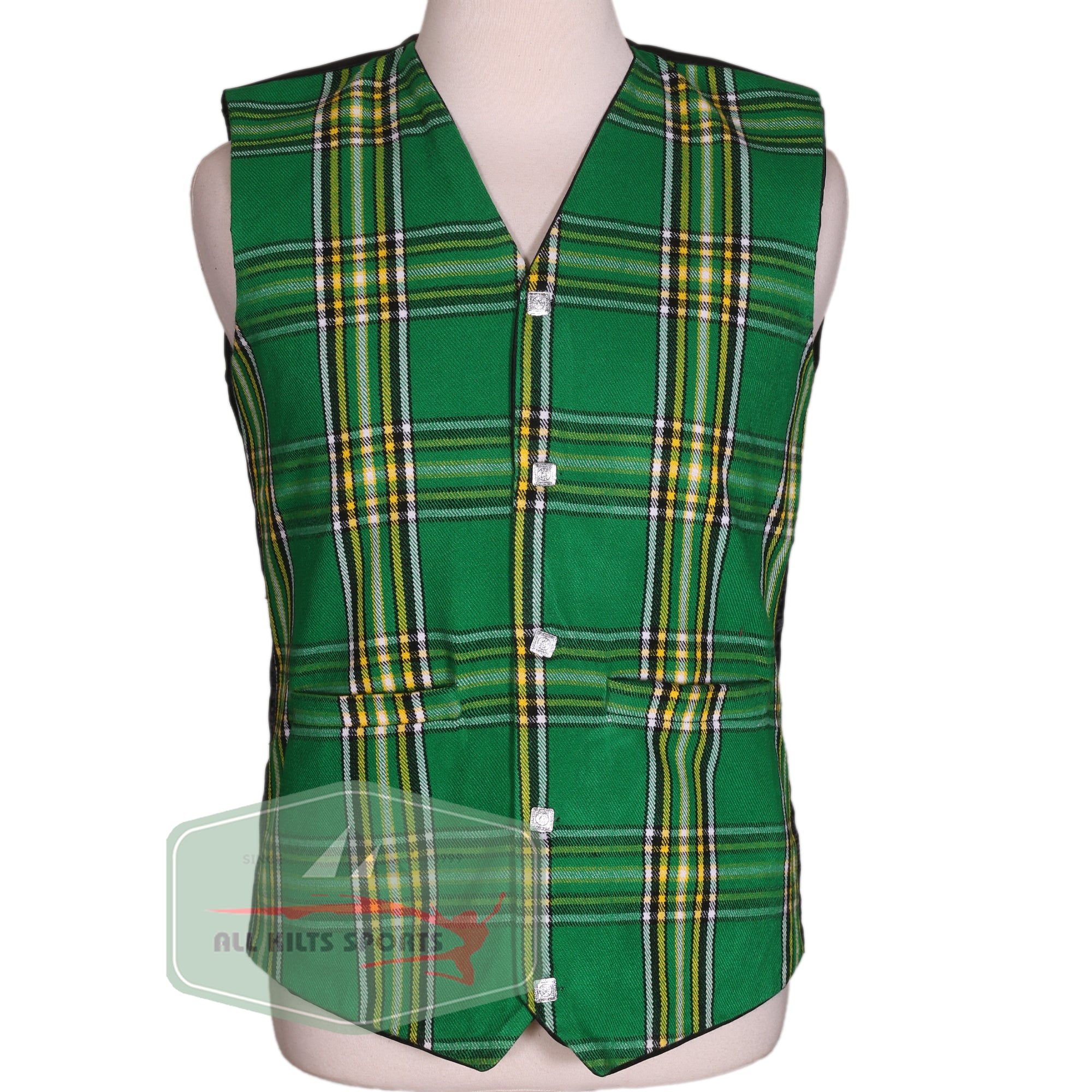 Tartan Irish Heritage Waistcoat for Men – Available in Various Colors