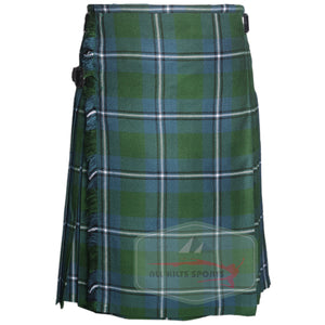 Irvine Ancient Tartan Scottish Kilt with traditional pleats – available in 8 and 5-yard options