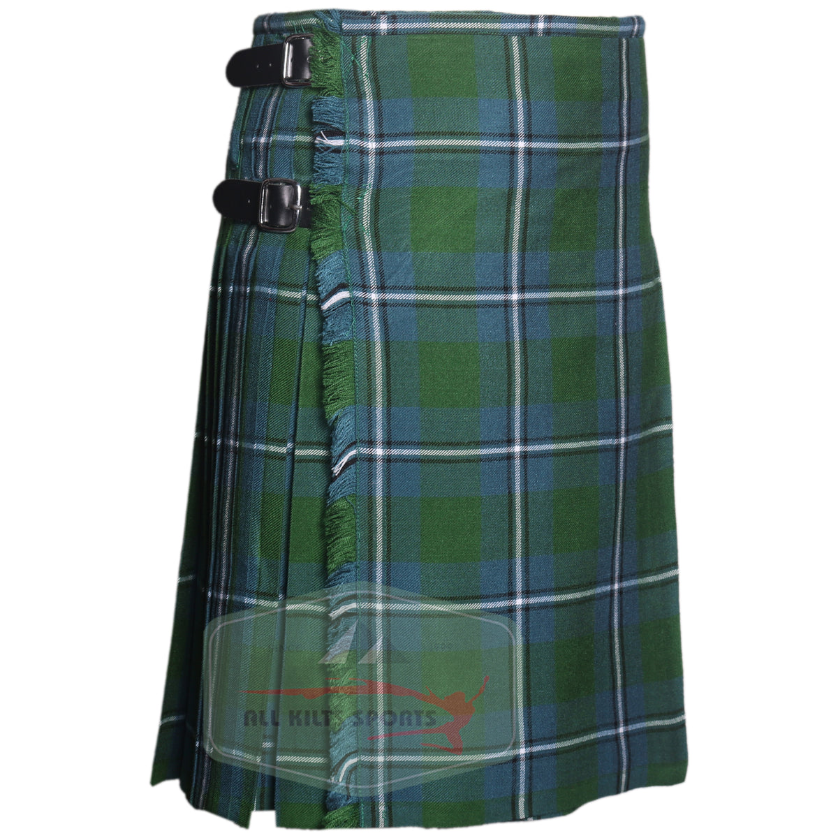 Irvine Ancient Tartan Scottish Kilt with traditional pleats – available in 8 and 5-yard options