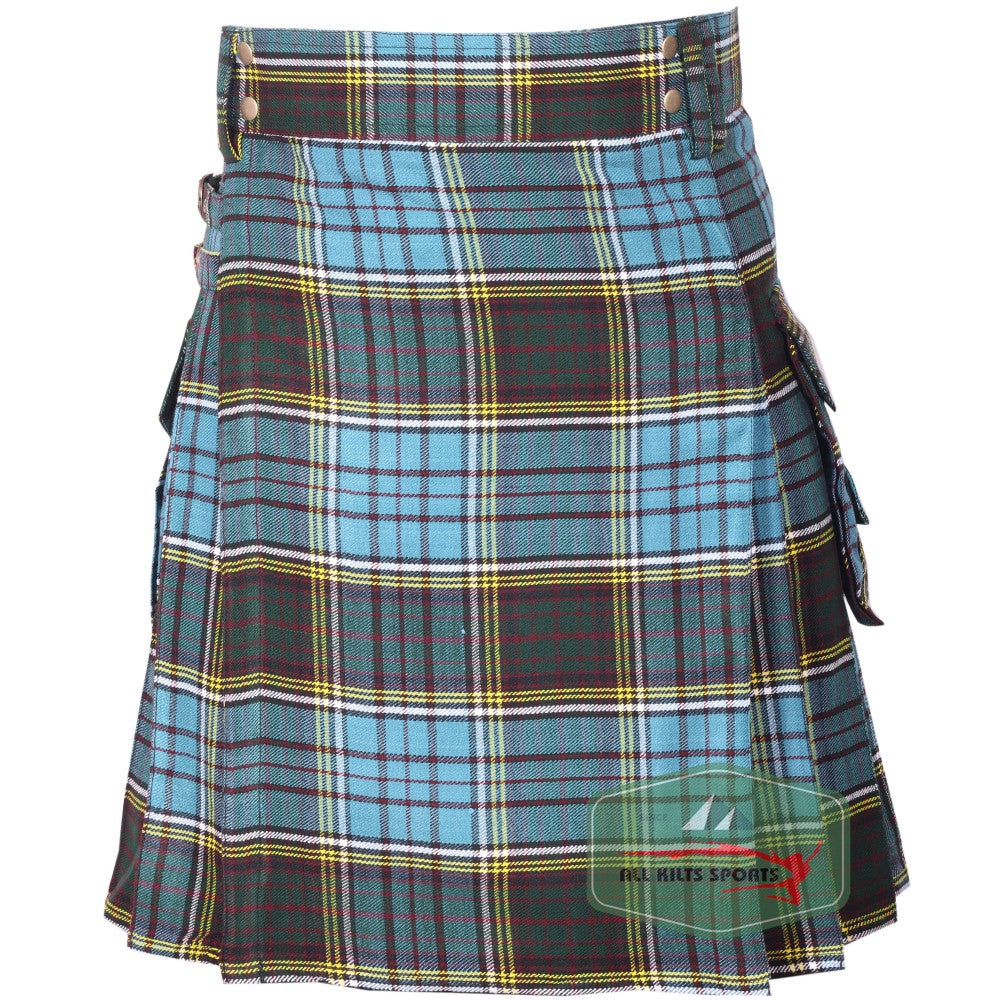 Anderson Tartan  Premium Tartan Utility Kilt – Durable 16oz Acrylic Wool, Multiple Tartans Available