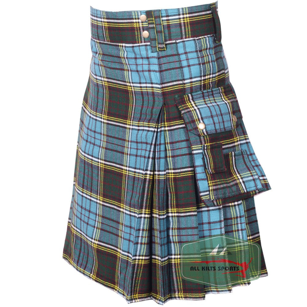 Anderson Tartan  Premium Tartan Utility Kilt – Durable 16oz Acrylic Wool, Multiple Tartans Available