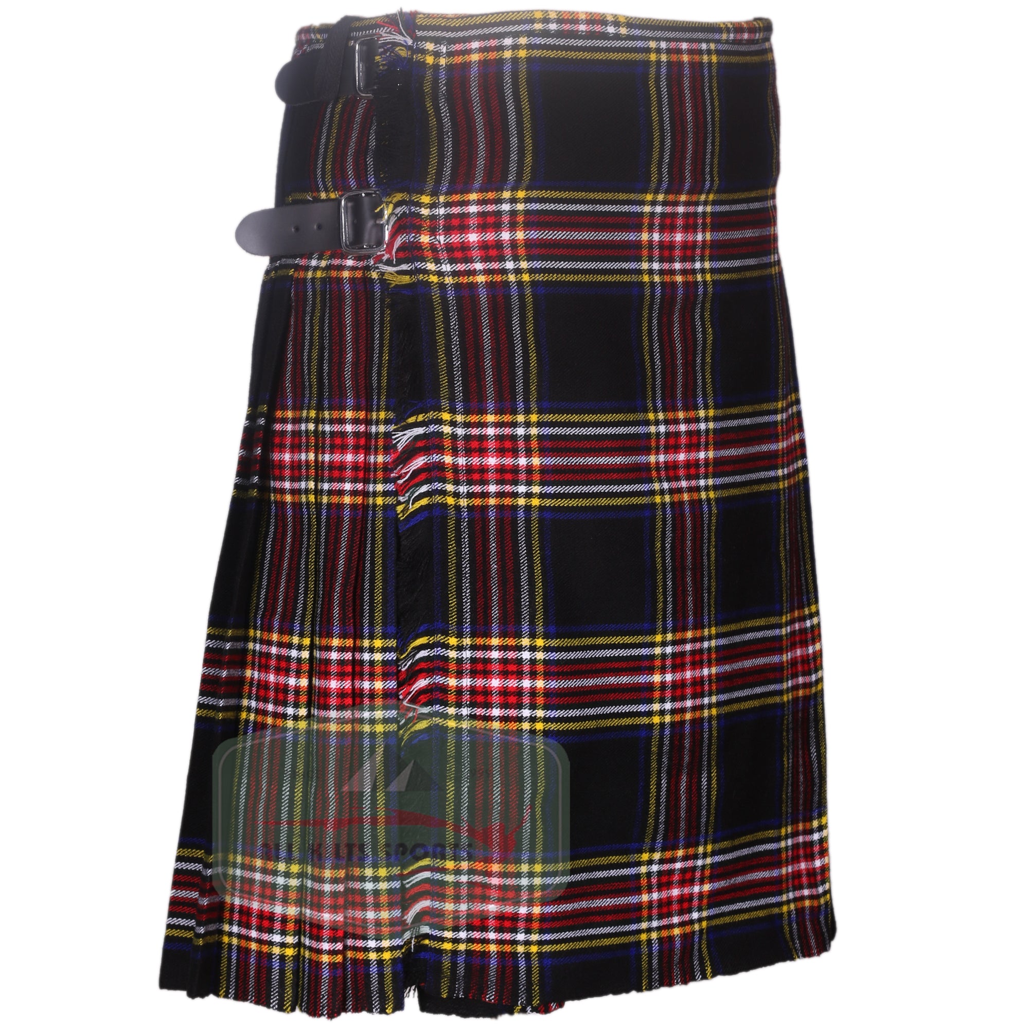 Black Stewart Outfit in Various Tartans - Complete 8-Piece Set