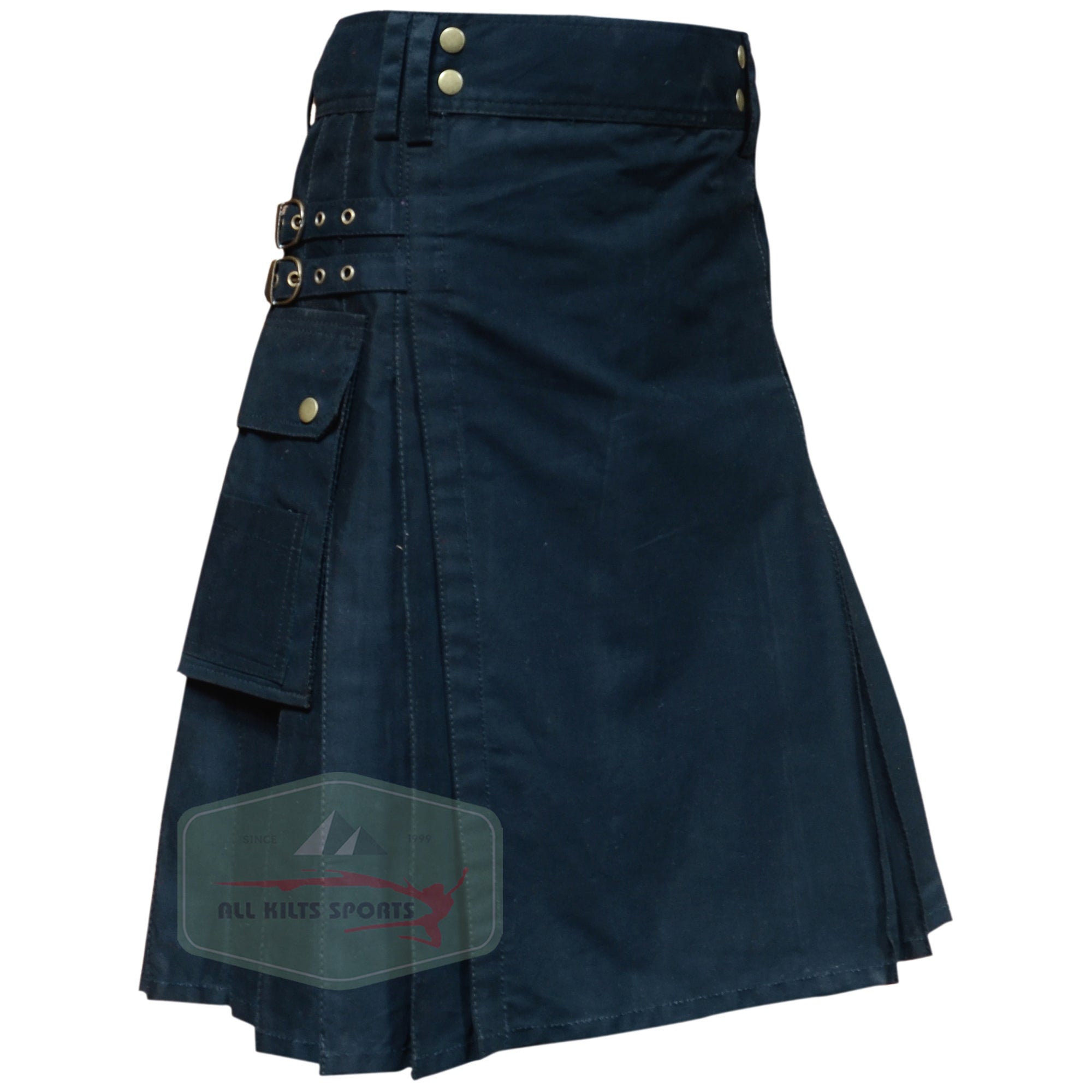 Black Fashion Utility Kilt – Perfect for Every Event