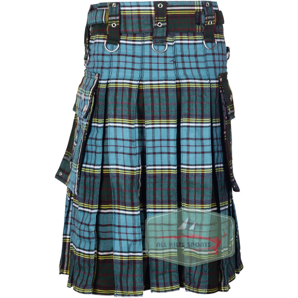 Anderson Tartan Gothic Zipper Utility Kilt for Men – Available in Different Tartans